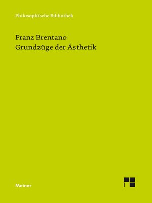 cover image of Grundzüge der Ästhetik
